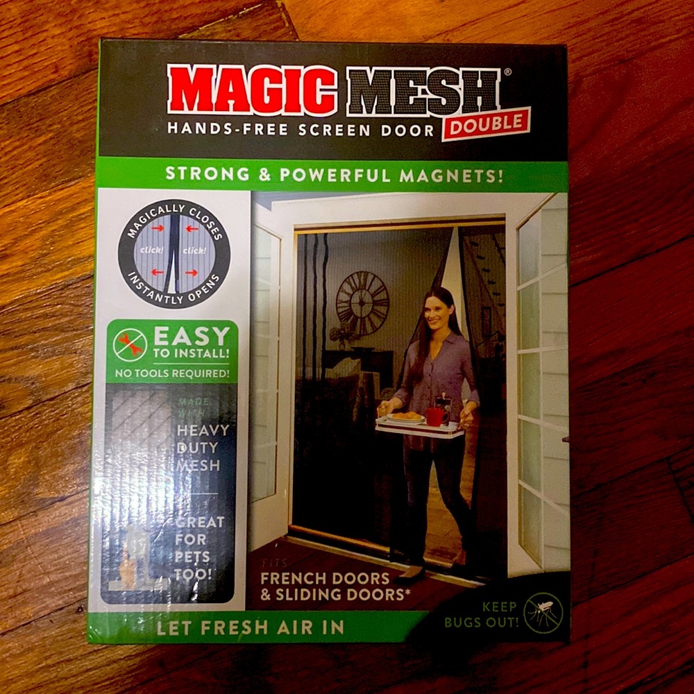 MAGIC MESH- Hands -Free Screen Door (Double )